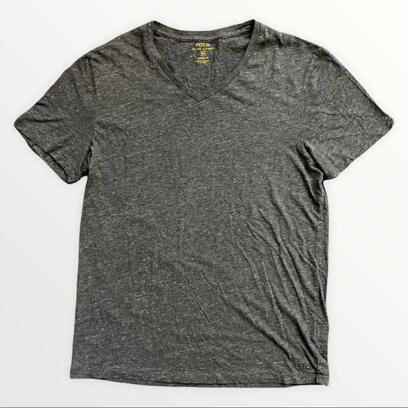Polo Ralph Lauren Other - Polo Ralph Lauren Custom Fit V Neck Short Sleeve Gray T Shirt Size M
